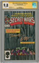CGC SS 9.8 SIGNED Jim Shooter &amp; Bob Layton Secret Wars #4 Classic Hulk Cover Art - £309.76 GBP
