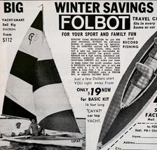 1969 Folbot Sailboat Canoe Kayak Build Kits Advertisement Boating Water ... - $19.99
