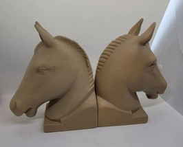 Trojan Horse Bookends Pottery Clay LN - $32.67