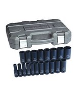 GearWrench 19 Piece 1/2 Inch Drive 6 Point Deep Impact SAE Socket Set - $7,642.19 MXN