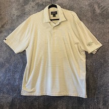 Straight Down Performance Polo Mens Large Striped Green Golfer Clambake ... - $17.13