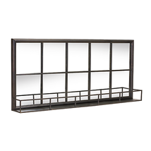 Elegant Iron &amp; Glass Mirror With Shelf - $283.95