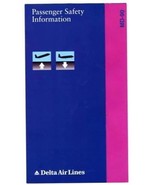 Delta Airlines MD-90 Safety Card 1996 - £19.43 GBP