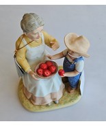 Denim Days HOMCO Home Interiors Gifts Danny Grandma 1526 Figurine Vtg 1985 - €11,85 EUR
