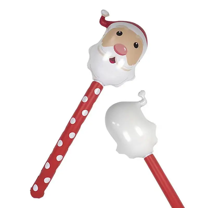Christmas Inflatables Decorations Santa Inflatable Hammer Toys Portable Blow Up - £9.96 GBP