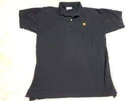Richie Rich Embroidered Comic Book Black Polo M Shirt Young Reckless Bored YR&amp;B - £7.06 GBP