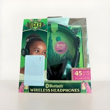 Wicked Elphaba Kids Bluetooth Wireless Headphones Foldable Green Fan Gif... - $21.66