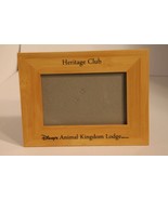 Disney&#39;s Animal Kingdom Lodge Heritage Club Picture Frame Wood 5 1/2&quot; x ... - $18.69