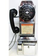 AE Chrome Pay Telephone Fully Restored Circa 1950&#39;s - $1,377.79 CAD