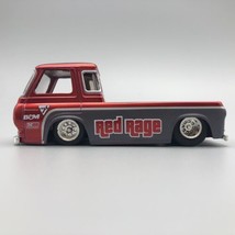 Jada BigTime Muscle 1965 &#39;65 Ford Econoline Pick Up Truck Red Rage Diecast 1/64 - $33.85