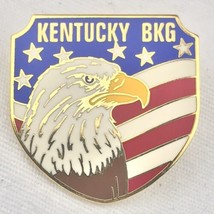 Kentucky BKG USA Flag Bald Eagle Vintage Pin - £13.31 GBP