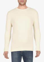 Mens Crew Neck Sweater Tucker Ribbed Antique White Size XXL INC $69 - NWT - £14.38 GBP