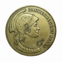 Austria Calendar Medal Mars 1981 40mm Bronze 21.2g Pegasus on Helmet 00567 - £36.05 GBP