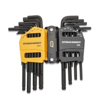 GEARWRENCH 26 Piece SAE/Metric Ball End Long Arm Hex Key Set - 83505 - $45.99