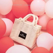 Fashion Big Tote Bag for Women Handbags Simple Plush Ladies  Bags  Design Large  - £142.62 GBP