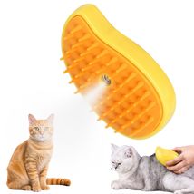 Steamy Cat Brush, Electric Spray Steam Cat Hair Brush,3 in 1 Cat Steamy Brush,Ca - £10.74 GBP