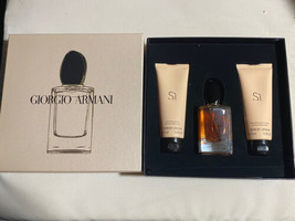 Giorgio Armani Si 3 Piece Fragrance, Shower Gel, Body Lotion Gift Set - $125.77