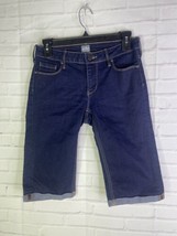 New York and Co SOHO Crop Denim Jeans Dark Blue Womens Size 2 - £10.85 GBP