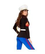 Marine Costume Dress Uniform Long Sleeve Jacket Buttons Rope Patches Pan... - £74.51 GBP