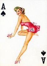 Ace of Spades - 1950's - Pin Up Poster - £26.37 GBP
