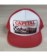 Vintage Snapback Trucker Hat Capital Super Speedway NASCAR Racing Oregon WI - €26,03 EUR
