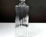 Vintage Decanter Barware Ribbed Design Elegant Formal 9.5in Clear Glass ... - £15.94 GBP