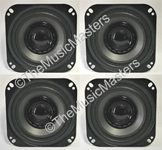 4X TWO Pair! 4&quot; inch Dual Cone Car Stereo Audio SPEAKERS OEM Style Replacements - £44.71 GBP