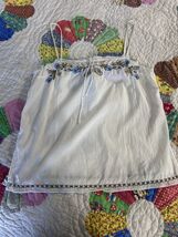 VINTAGE Y2K Abercrombie And Fitch Layering fairy boho embroidered Tank L... - $19.99