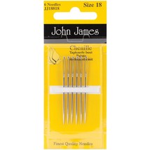 John James Chenille Hand Needles-Size 18 6 Per Pkg - $440.93 MXN