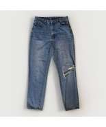 Womens Heavily Distressed Jeans Size Small (28&quot; Waist) Blue Denim Boyfri... - $30.55 CAD