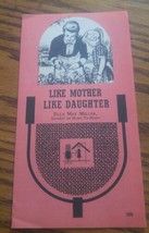 Like Mother Like Daughter Ella May Miller Heart to Heart Flyer Harrisonburg Va - £12.78 GBP