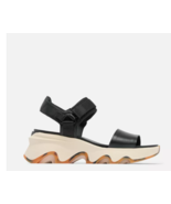 Sorel  KINETIC Impact Y-Strap High Women&#39;s Wedge Sandal Black, Chalk - €85,83 EUR