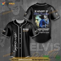 Elvis Presley The Myth The Legend Black 3D Baseball Jersey Shirt - £12.43 GBP+