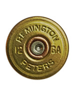 Vintage Remington Peters 12 GA Metal .85&quot; Shank Button - £9.86 GBP