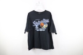 Vtg Mens XL Faded Spell Out Memphis Grizzlies Basketball T-Shirt Black Cotton - $39.55