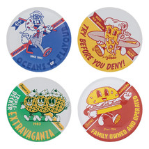 Stranger Things Set of 4 Coasters Americana Official Collectibles Scoops Ahoy - £23.20 GBP