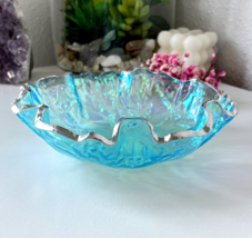 Iridescent Art Bowl Resin decorative bowl Ice Candy Bowl EpoxyResin Dish,Size 7” - £42.38 GBP