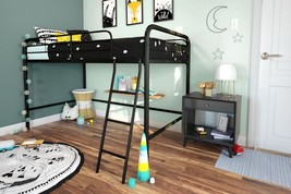 Metal Loft Bed Twin with built-in ladder, Junior - £109.16 GBP+