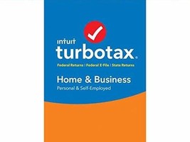 2016 TurboTax Home &amp; Business Fed + State + Fed Efile Tax Software (PC and Mac)  - £70.01 GBP
