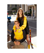  Color Block Sweatshirt Pullover   Raglan Sleeve Yellow Black Long Sleeve - $484.48 MXN