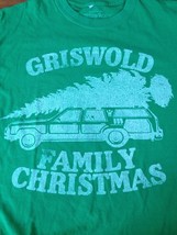 Vtg Style National Lampoon Christmas Vacation Griswold Family Green T-sh... - $13.99