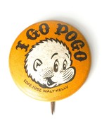 I Go Pogo 7/8&quot; Tin Litho Pinback Button (Circa 1952)  - $18.54