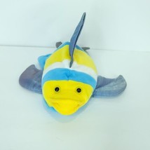Goldfish Hand Puppet Full Body Plush Blue Yellow Fancy Tropical Fish CALTOY - $18.80