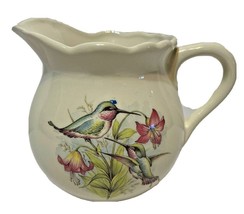 Vintage Duncan 1992 Creamer Pitcher Humingbirds Painted 4 Inches Tall - £13.15 GBP
