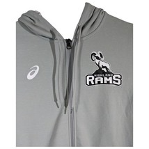 Highland Rams Full Zip Hoodie Jacket Womens Size Medium Grey Asics - $410.11 MXN