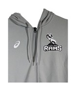 Highland Rams Full Zip Hoodie Jacket Womens Size Medium Grey Asics - $412.45 MXN