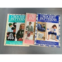 Vintage Crochet Patterns By Herrschners 1988 3 Magazines Afghans Sweaters - $13.37