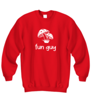 Funny Sweatshirt Fun Guy Red-SS  - £21.88 GBP