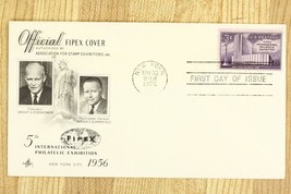 US Postal History Cover FDC 1956 Official Fipex Int&#39;l Philatelic Exhibit... - £8.75 GBP