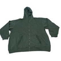 Aerie American Eagle Sherpa Lined Full Zip Hooded Sweatshirt Green Size XXL - $34.65